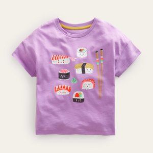 NWT Mini Boden RARE Fun Sushi T-Shirt 6/7Y